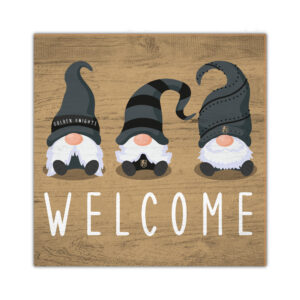 Vegas Golden Knights 10'' x 10'' Welcome Gnomes Sign